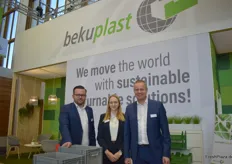 Jürgen Schulz, Laura Delke und Gerold Wilms von der bekuplast GmbH.